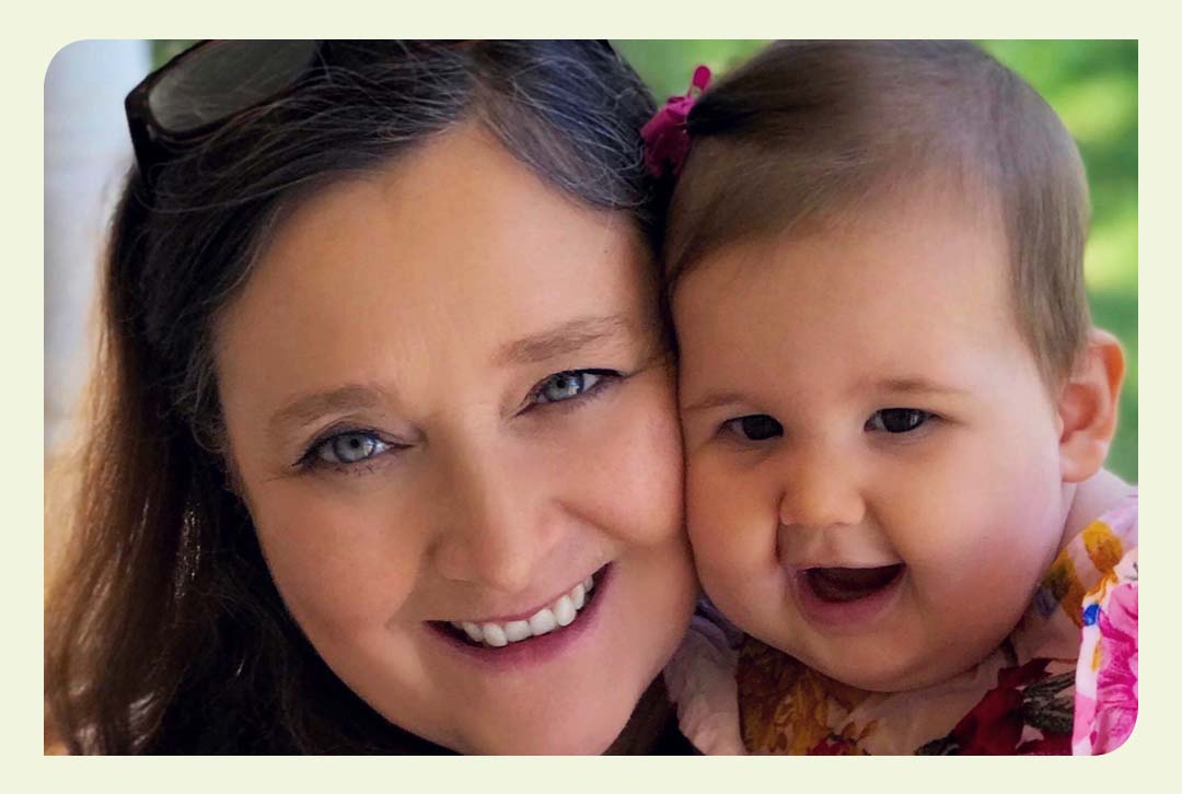 Maureen, DLBCL patient, and her granddaughter