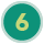 Icon of the number six, representing the sixth item in a list.